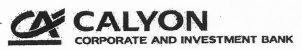 CA CALYON CORPORATE AND INVESTMENT BANK