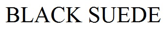 black suede