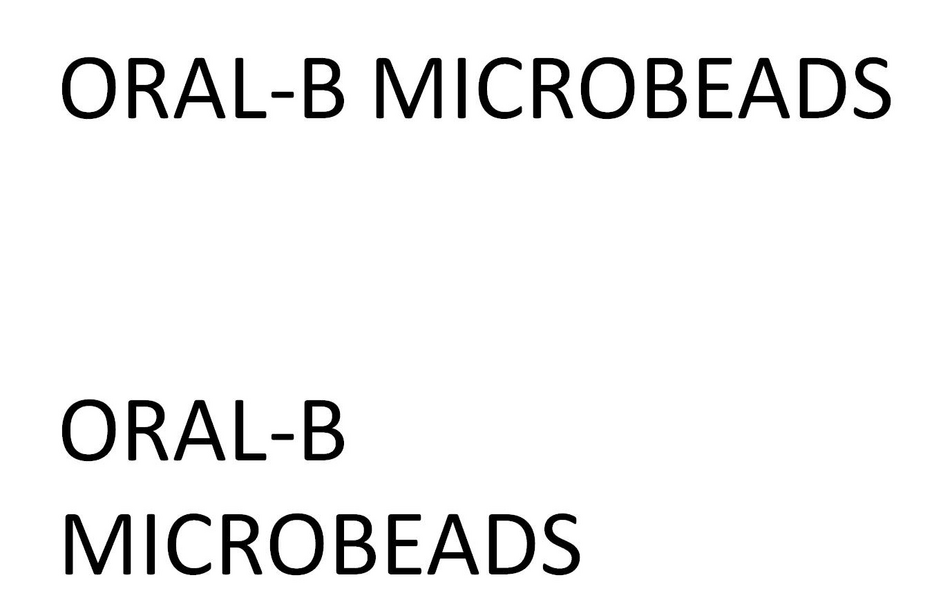 oral-b microbeads oral
