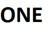 one