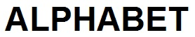 alphabet