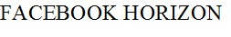 facebook horizon
