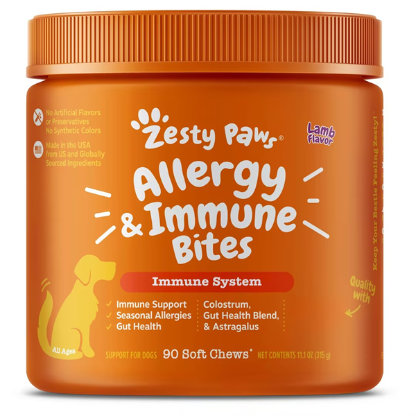 Zesty Paws allergy & immune bites