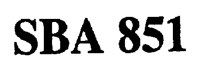 sba 851