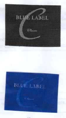 c blue label