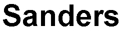 sanders