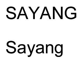 sayang
