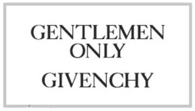 gentlemen only givenchy