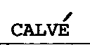 CALVE