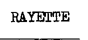 RAYETTE