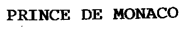 PRINCE DE MONACO
