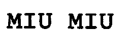 miu miu