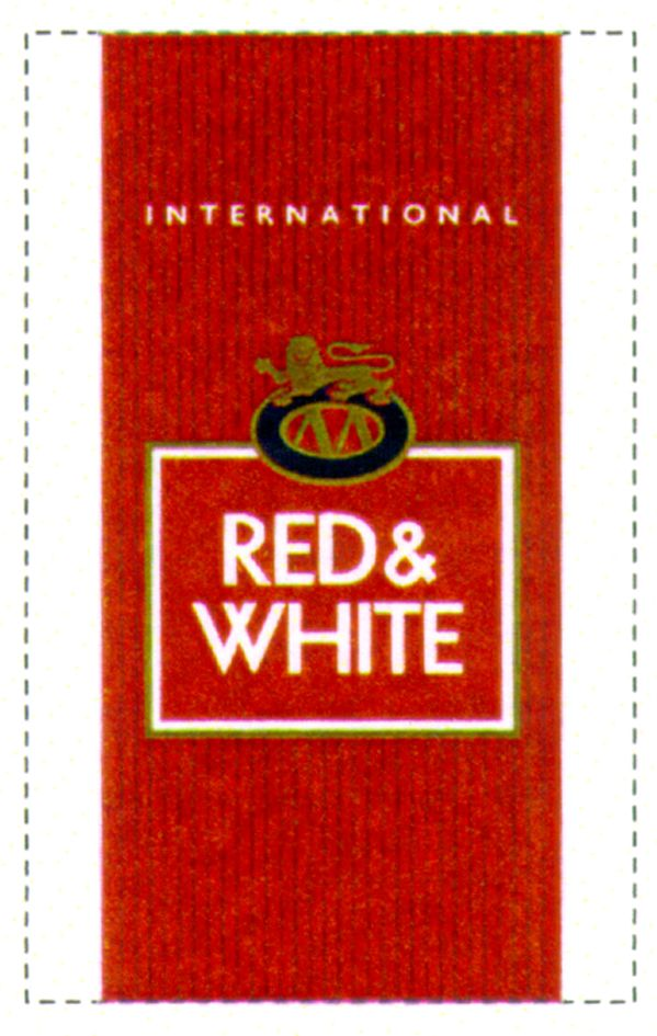 red & white