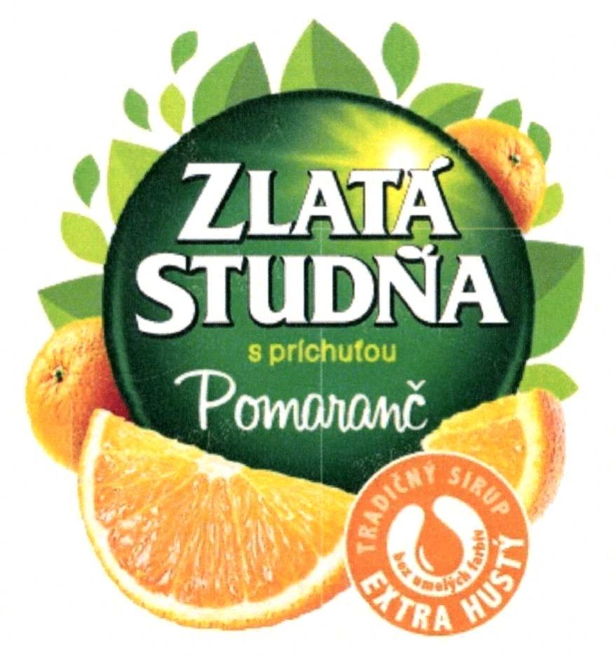 zlatá studňa s príchuťou pomaranč tradičný sirup extra hustý