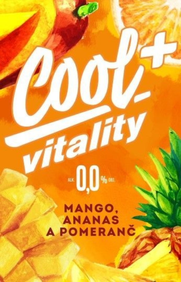 cool+ vitality mango, ananas a pomeranč