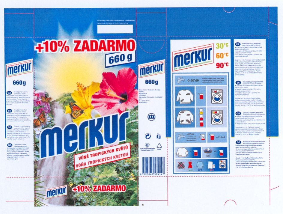 merkur vůně tropických květů vôňa tropických kvetou + 10 % zadarmo