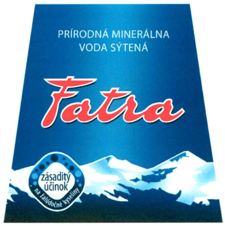 prírodná minerálna voda sýtená fatra