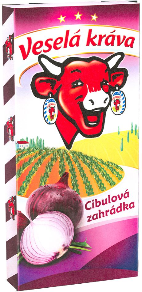 veselá kráva cibulová zahrádka