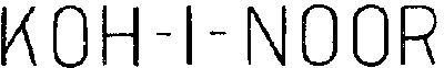 KOH I NOOR