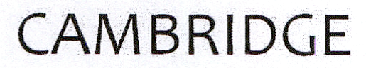 CAMBRIDGE