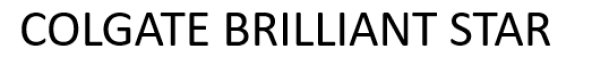 COLGATE BRILLIANT STAR