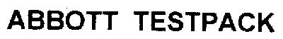 ABBOTT,TESTPACK