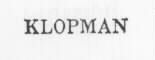 KLOPMAN