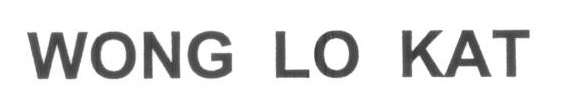 WONG LO KAT