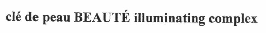 CLE DE PEAU BEAUTE ILLUMINATING COMPLEX