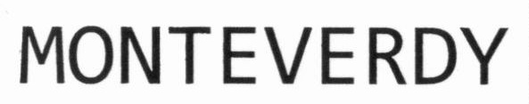 MONTEVERDY
