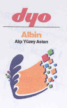 dyo albin alçı yüzey astarı şekil