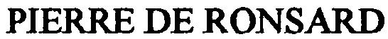 pierre de ronsard