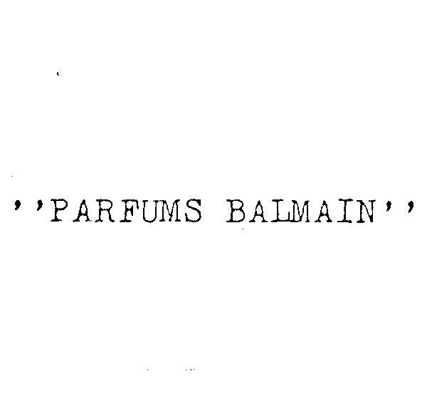 parfums balmain