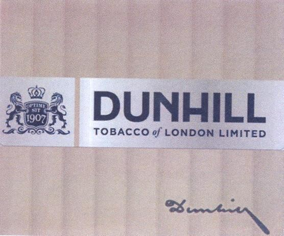 DUNHILL TOBACCO OF LONDON LIMITED