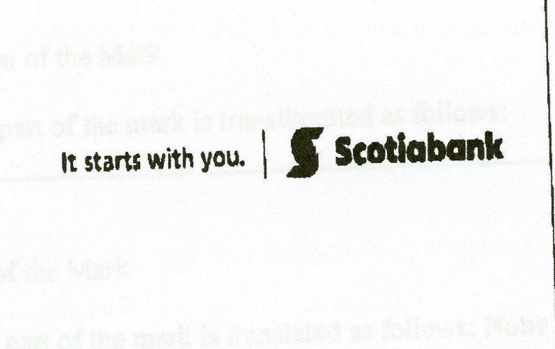IT STARTS WITH YOU SCOTIABANK