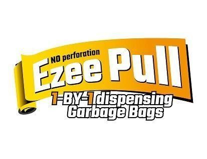 NO PERFORATION EZEE PULL 1-BY-1 DISPENSING GARBAGE BAGS