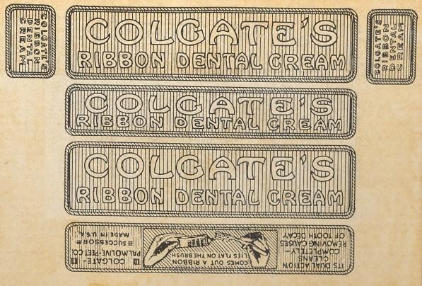COLGATE'S RIBBON DENTAL CREAM/DESIGN