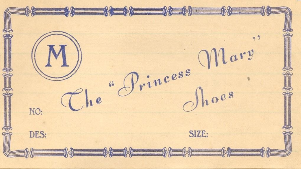 M THE "PRINCESS MARY" SHOES