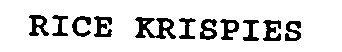 rice krispies