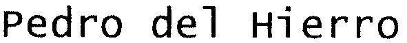 pedro del hierro