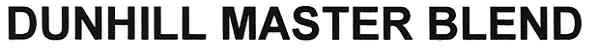 dunhill master blend