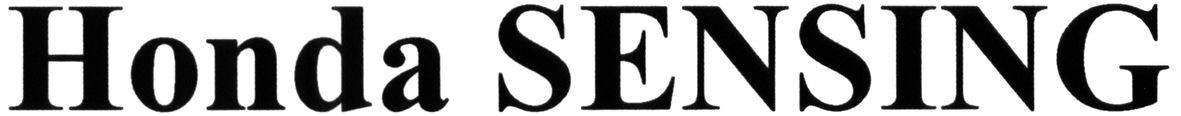honda sensing