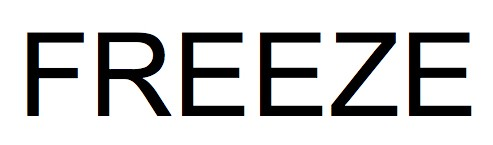 freeze