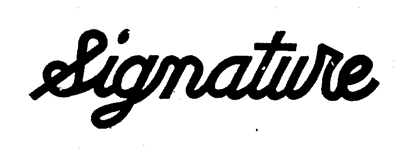 SIGNATURE