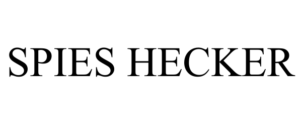 SPIES HECKER