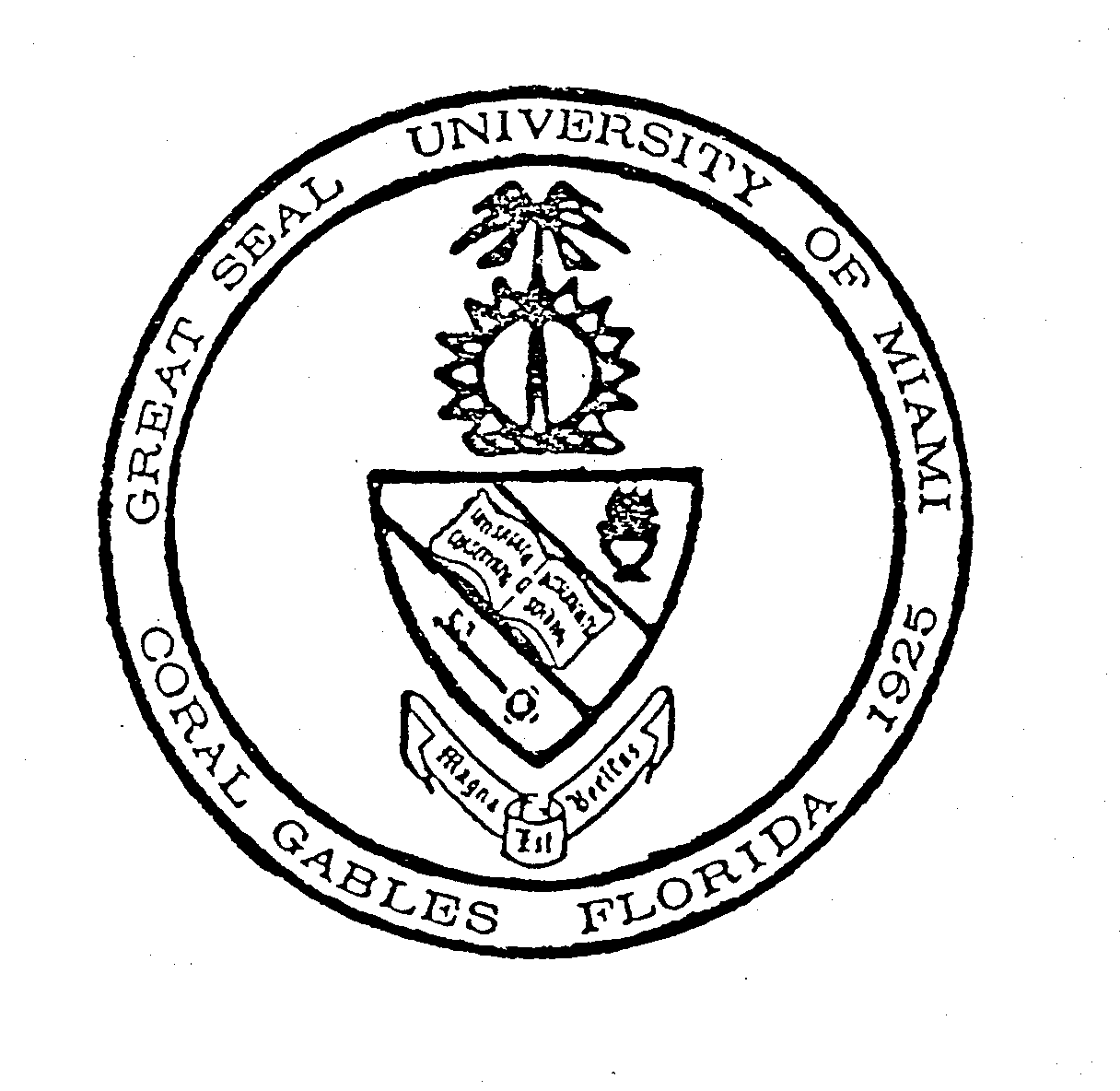 GREAT SEAL UNIVERSITY OF MIAMI CORAL GABLES FLORIDA 1925