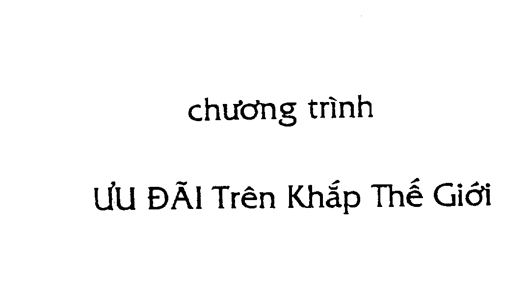 CHUONG TRINH UU DAI TREN KHAP THE GIOI
