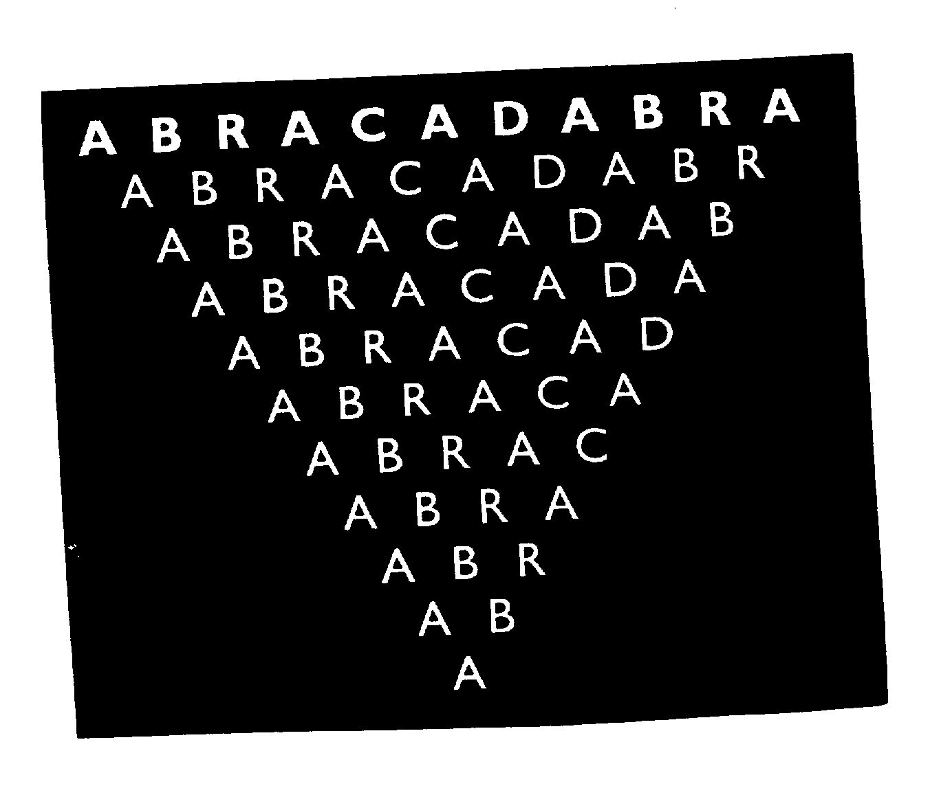ABRACADABRA
