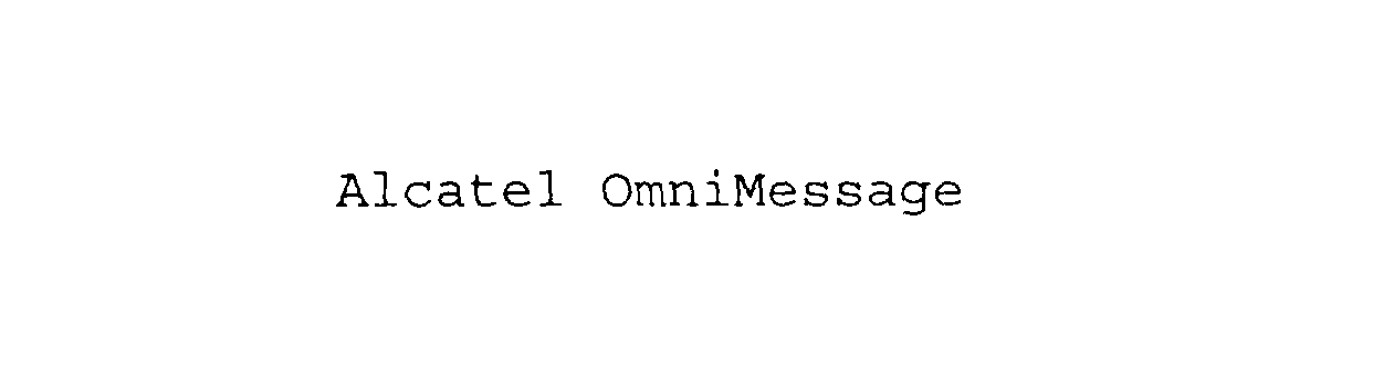 ALCATEL OMNIMESSAGE