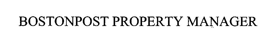 BOSTONPOST PROPERTY MANAGER